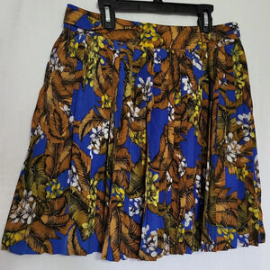 NWT Darling Selena‎ Tropical Pleated Skirt, Size M
